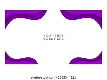 editable purple banner template online