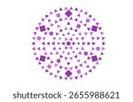 Editable Purple Geometric Mandala Circles , Triangles and squares | Sacred Symbol Shapes | Colorful Abstract Frames | Vector Design Elements for Logo, UI, Wall Art, Tattoo, Print, Decor, Digital Use