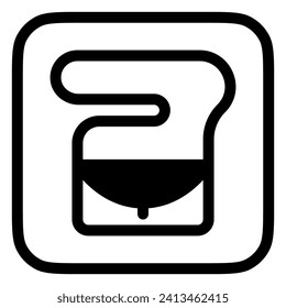 Bearbeitbare Geldbörse Vektorsymbol. Kleidung, Mode, Bekleidung. Teil einer großen Icon-Set-Familie. Perfekt für Web- und App-Schnittstellen, Präsentationen, Infografiken usw.