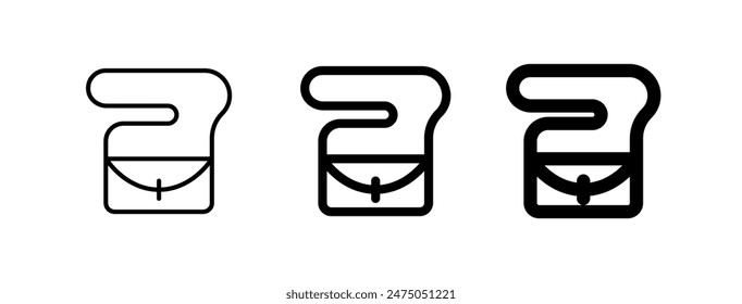 Editable purse vector icon. Clothing, fashion, apparel. Part of a big icon set family. Perfect for web and app interfaces, presentations, infographics, etc