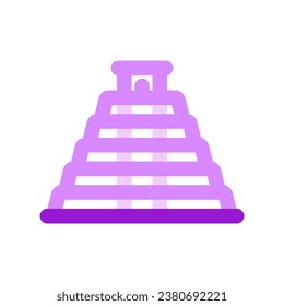 Editable pyramid, shrine, temple vector icon. Landmark, monument, mayan, building, architecture. Part of a big icon set family. Perfect for web and app interfaces, presentations, infographics, etc