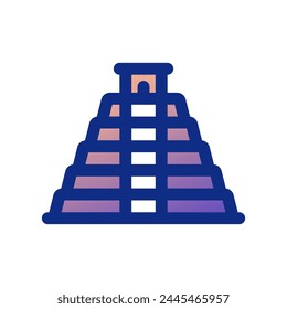 Editable pyramid, shrine, temple vector icon. Landmark, monument, mayan, building, architecture. Part of a big icon set family. Perfect for web and app interfaces, presentations, infographics, etc