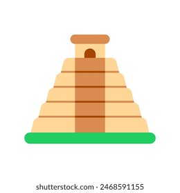 Editable pyramid, shrine, temple vector icon. Landmark, monument, mayan, building, architecture. Part of a big icon set family. Perfect for web and app interfaces, presentations, infographics, etc