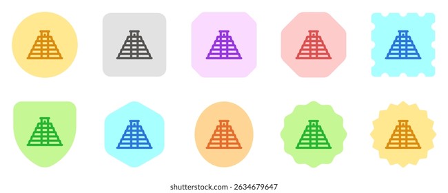 Editable pyramid, shrine, temple vector icon. Landmark, monument, mayan, building, architecture. Part of a big icon set family. Perfect for web and app interfaces, presentations, infographics, etc