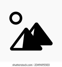 Editable pyramid vector icon. Landmark, monument, building, middle east, egypt, architecture. Part of a big icon set family. Perfect for web and app interfaces, presentations, infographics, etc