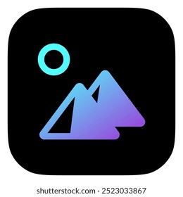 Icono de Vector piramidal editable. Lugar famoso, monumento, edificio, Oriente Medio, Egipto, arquitectura. Parte de una gran familia de iconos. Perfecto para interfaces de Web y App, presentaciones, infografías, etc