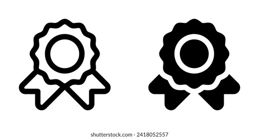 Icono de vector de insignia de calidad editable. Parte de una familia de iconos grandes. Perfecto para interfaces web y de aplicaciones, presentaciones, infografías, etc