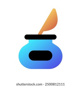 Editable quill, ink pot vector icon. Part of a big icon set family. Perfect for web and app interfaces, presentations, infographics, etc