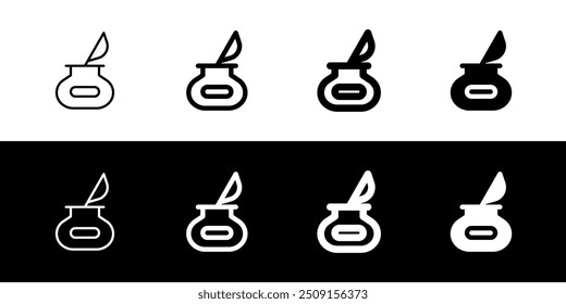 Editable quill, ink pot vector icon. Part of a big icon set family. Perfect for web and app interfaces, presentations, infographics, etc