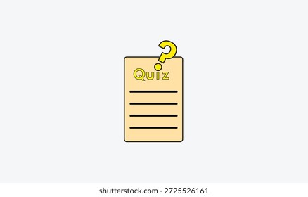 Editable quiz icon vector design for use.