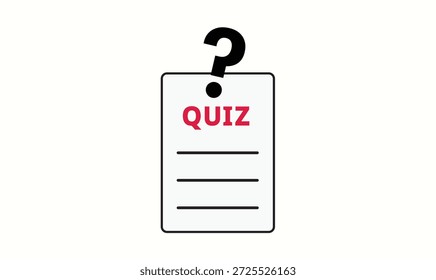 Editable quiz icon vector design for use.