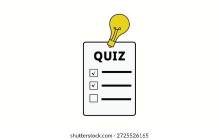 Editable quiz icon vector design for use.