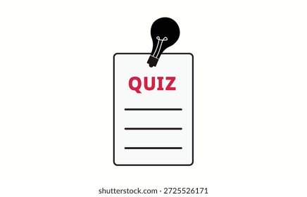 Editable quiz icon vector design for use.
