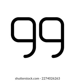 Editable quotation mark vector icon. Part of a big icon set family. Perfect for web and app interfaces, presentations, infographics, etc