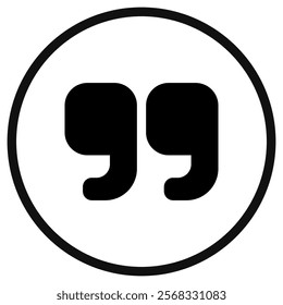 Editable quotation mark vector icon. Part of a big icon set family. Perfect for web and app interfaces, presentations, infographics, etc