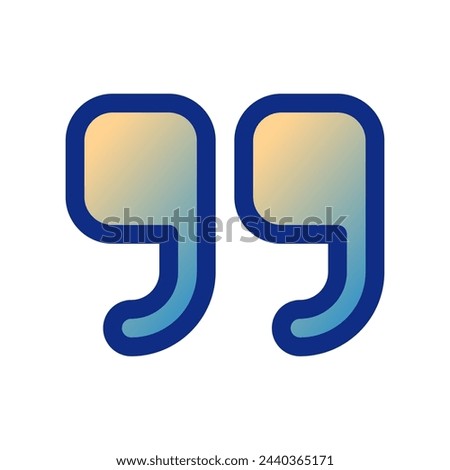 Editable quotation mark vector icon. Part of a big icon set family. Perfect for web and app interfaces, presentations, infographics, etc