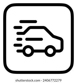 Editable racing game, racing car vector icon. Video game, game elements. Part of a big icon set family. Perfect for web and app interfaces, presentations, infographics, etc