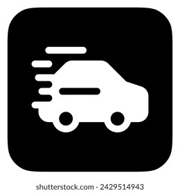 Juego de carreras editable, icono de vector de coche de carreras. Videojuego, elementos del juego. Parte de una gran familia de iconos. Perfecto para interfaces web y aplicaciones, presentaciones, infografías, etc