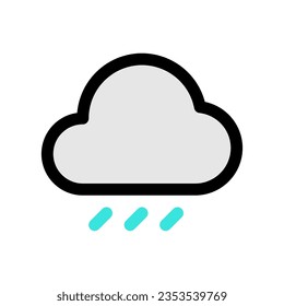 Editable rain, drizzle vector icon. Part of a big icon set family. Perfect for web and app interfaces, presentations, infographics, etc