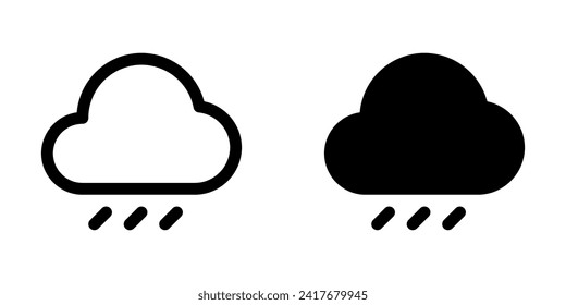Editable rain, drizzle vector icon. Part of a big icon set family. Perfect for web and app interfaces, presentations, infographics, etc