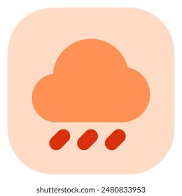 Editable rain, drizzle vector icon. Part of a big icon set family. Perfect for web and app interfaces, presentations, infographics, etc