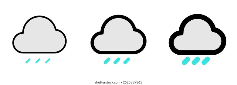Editable rain, drizzle vector icon. Part of a big icon set family. Perfect for web and app interfaces, presentations, infographics, etc