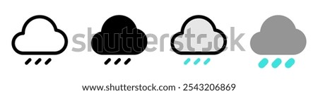 Editable rain, drizzle vector icon. Part of a big icon set family. Perfect for web and app interfaces, presentations, infographics, etc