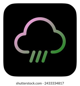 Icono de vector de lluvia, aguanieve, granizo y caída editable. Parte de una gran familia de iconos. Perfecto para interfaces web y aplicaciones, presentaciones, infografías, etc