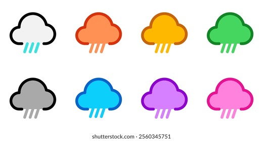 Editable rain, sleet, hail fall vector icon. Part of a big icon set family. Perfect for web and app interfaces, presentations, infographics, etc
