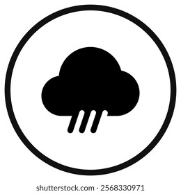 Editable rain, sleet, hail fall vector icon. Part of a big icon set family. Perfect for web and app interfaces, presentations, infographics, etc