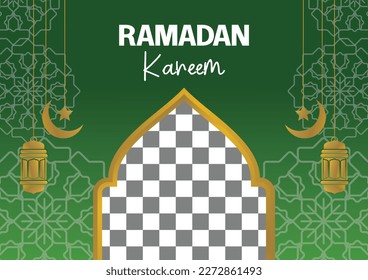 editable ramadan sale poster templates. with mandala, moon, star and lantern ornaments. Design for social media and web. Vector illustration