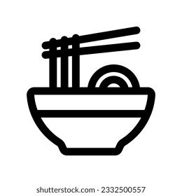 Editable ramen, noodle vector icon. Food, restaurant. Part of a big icon set family. Perfect for web and app interfaces, presentations, infographics, etc