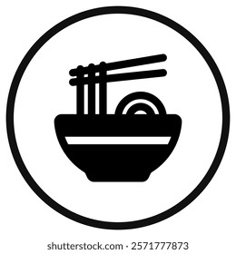 Editable ramen, noodle vector icon. Food, restaurant. Part of a big icon set family. Perfect for web and app interfaces, presentations, infographics, etc