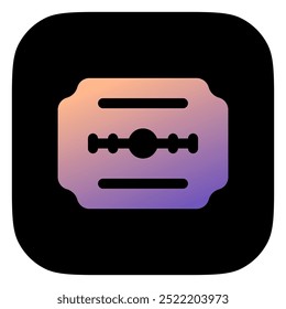 Icono de Vector de cuchilla de afeitar editable. Peluquería, estilo de vida, aseo. Parte de una gran familia de iconos. Perfecto para interfaces de Web y App, presentaciones, infografías, etc