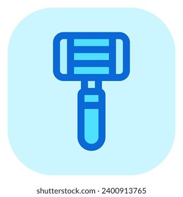 Icono de vector de afeitar modificable. Barbería, estilo de vida, preparación. Parte de una familia de iconos grandes. Perfecto para interfaces web y de aplicaciones, presentaciones, infografías, etc