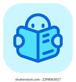 Editable reading book vector icon. Part of a big icon set family. Perfect for web and app interfaces, presentations, infographics, etc