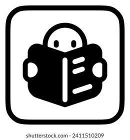 Editable reading book vector icon. Part of a big icon set family. Perfect for web and app interfaces, presentations, infographics, etc
