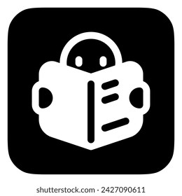 Editable reading book vector icon. Part of a big icon set family. Perfect for web and app interfaces, presentations, infographics, etc