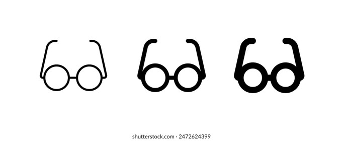 Editable reading glasses vector icon. Part of a big icon set family. Perfect for web and app interfaces, presentations, infographics, etc