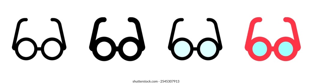 Editable reading glasses vector icon. Part of a big icon set family. Perfect for web and app interfaces, presentations, infographics, etc