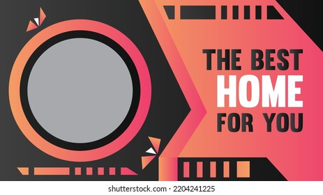 Editable Real Estate Video Channel Thumbnail
