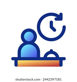 Editable receptionist vector icon. Part of a big icon set family. Perfect for web and app interfaces, presentations, infographics, etc