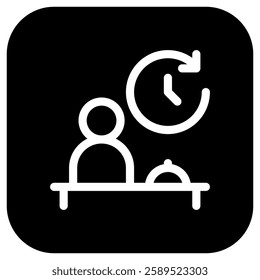 Editable receptionist vector icon. Part of a big icon set family. Perfect for web and app interfaces, presentations, infographics, etc
