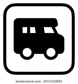 Editable recreational vehicle vector icon. Vehicles, transportation, travel. Part of a big icon set family. Perfect for web and app interfaces, presentations, infographics, etc