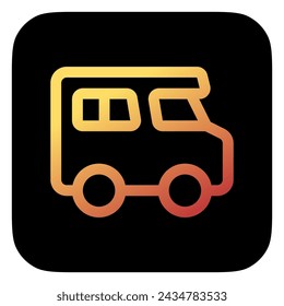 Editable recreational vehicle vector icon. Vehicles, transportation, travel. Part of a big icon set family. Perfect for web and app interfaces, presentations, infographics, etc