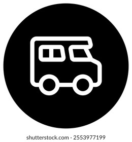 Editable recreational vehicle vector icon. Vehicles, transportation, travel. Part of a big icon set family. Perfect for web and app interfaces, presentations, infographics, etc