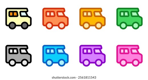 Editable recreational vehicle vector icon. Vehicles, transportation, travel. Part of a big icon set family. Perfect for web and app interfaces, presentations, infographics, etc