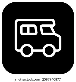 Editable recreational vehicle vector icon. Vehicles, transportation, travel. Part of a big icon set family. Perfect for web and app interfaces, presentations, infographics, etc