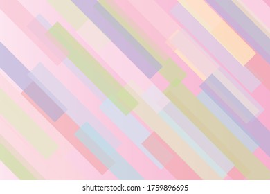 editable rectangular abstract pastel background vector illustration