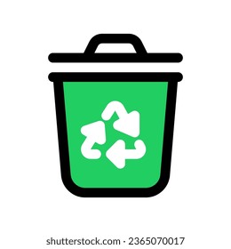 Editable recycle bin vector icon. Environment, ecology, eco-friendly. Part of a big icon set family. Perfect for web and app interfaces, presentations, infographics, etc